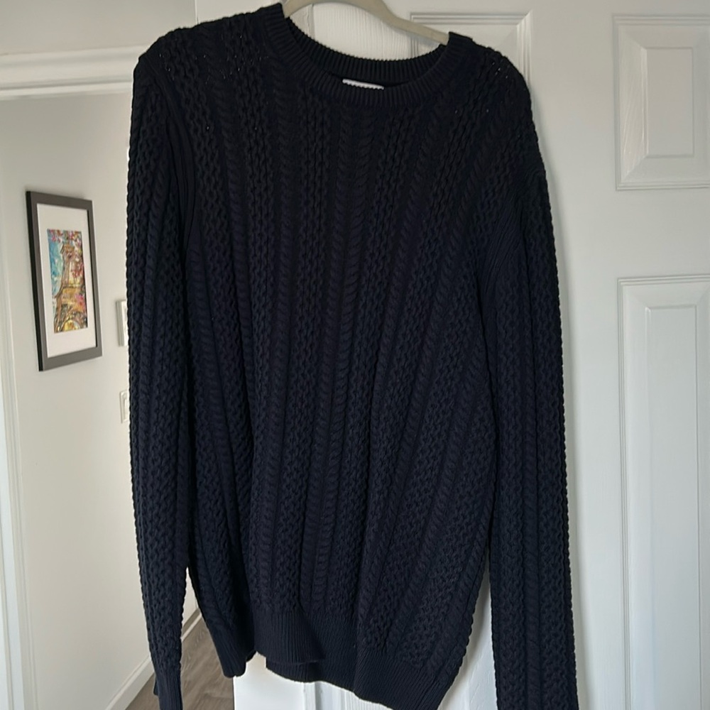 REISS men’s sweater, navy, worn once
